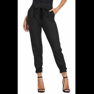 NWOT High Waist Pencil Pants with Bow-Knot Ankle